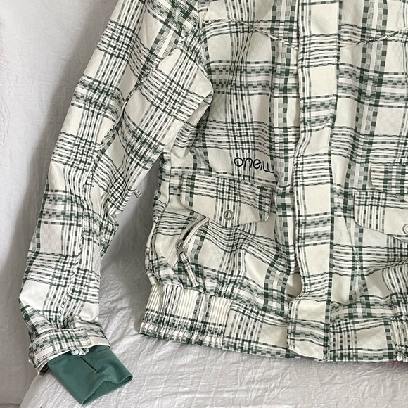 Vintage Europe O’neill Checkered Winter Ski Snowboard Jacket Size XL - Picture 3 of 10